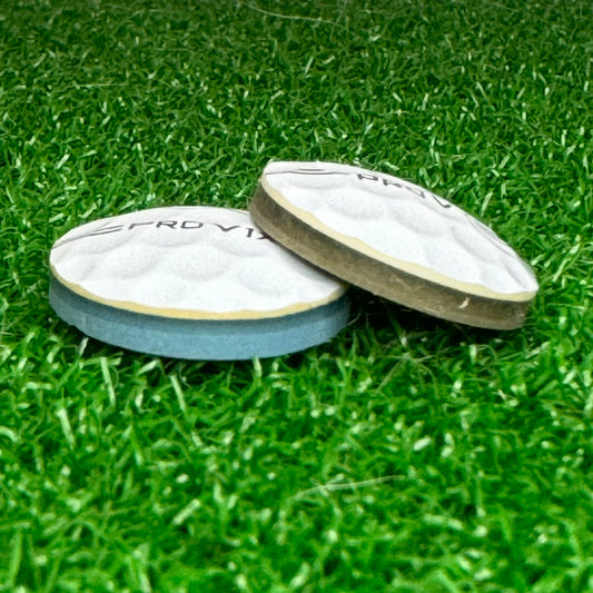 Nubbin Golf Ball Marker: Titleist Alignment - Nubbin Golf Ball Marker: Titleist Alignment - GolfBallGuts