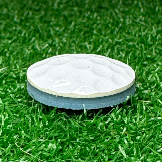 Nubbin Golf Ball Marker: Unbranded White - Nubbin Golf Ball Marker: Unbranded White - GolfBallGuts