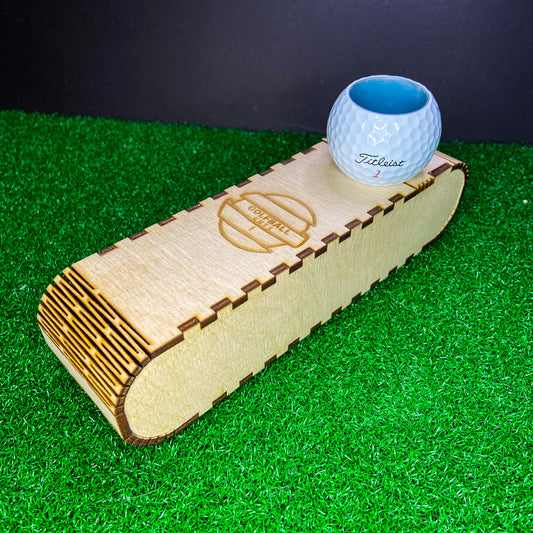 1/2 Ounce Shot Glass: Titleist - Set of 4 with wood case - 1/2 Ounce Shot Glass: Titleist - Set of 4 with wood case - GolfBallGuts