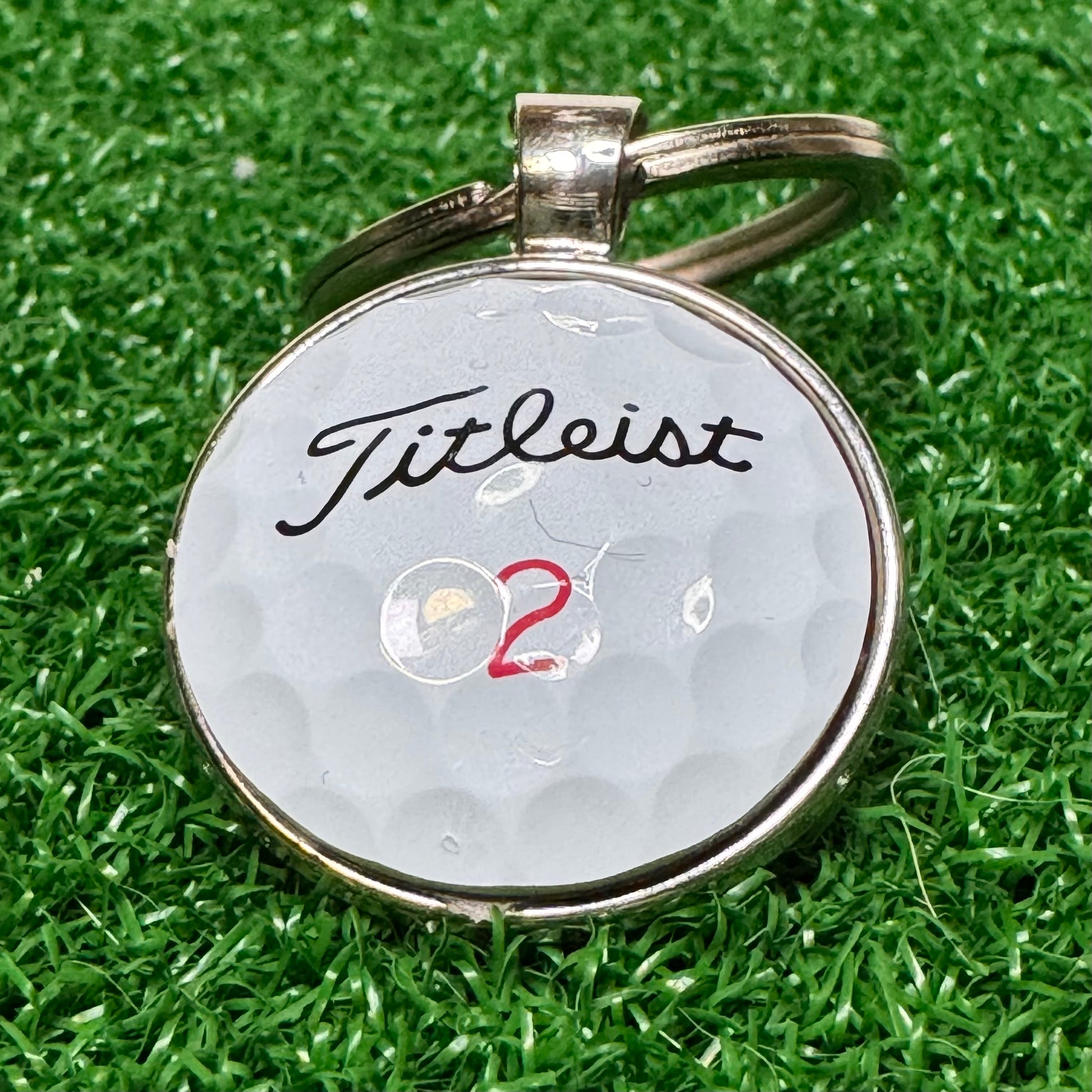 Keychain: Titleist - Silver / Pro V1X - GolfBallGuts