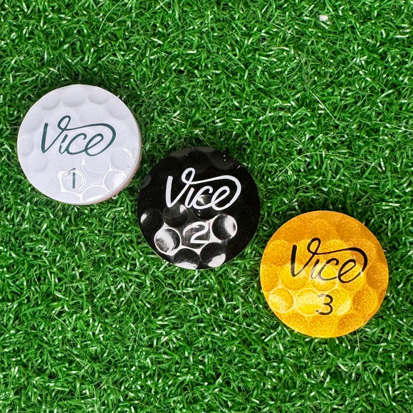 Nubbin Golf Ball Marker: Vice - Nubbin Golf Ball Marker: Vice - GolfBallGuts