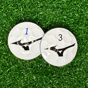 Nubbin Golf Ball Marker: Mizuno - Nubbin Golf Ball Marker: Mizuno - GolfBallGuts