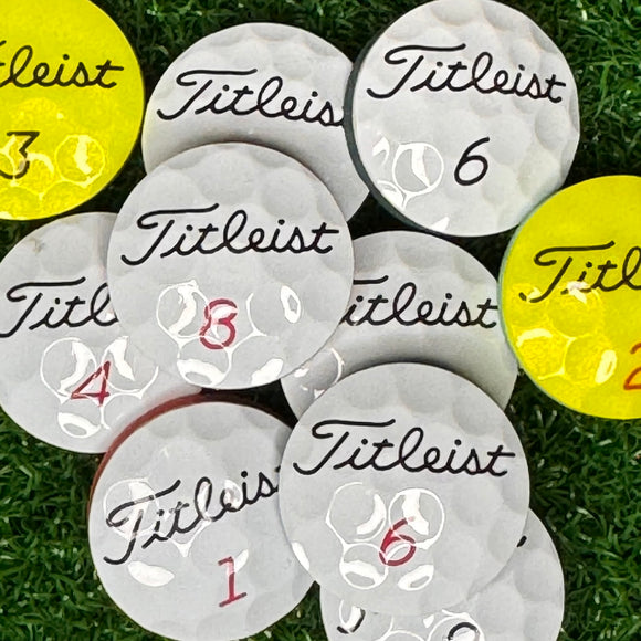 Nubbin Golf Ball Marker: Titleist - Nubbin Golf Ball Marker: Titleist - GolfBallGuts