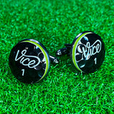 Cufflinks: Vice Black Pro Plus (One Pair) - Cufflinks: Vice Black Pro Plus (One Pair) - GolfBallGuts