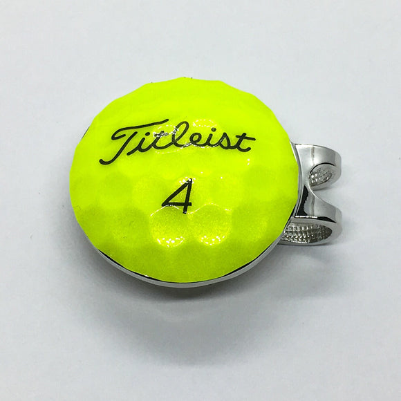 Hat Clip: Titleist Pro V1X Yellow - Hat Clip: Titleist Pro V1X Yellow - GolfBallGuts