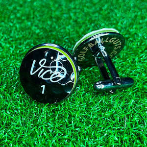 Cufflinks: Vice Black Pro Plus (One Pair) - Cufflinks: Vice Black Pro Plus (One Pair) - GolfBallGuts