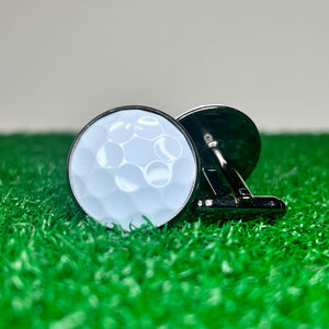 Cufflinks: Unbranded White Golf Ball (One Pair) - Cufflinks: Unbranded White Golf Ball (One Pair) - GolfBallGuts